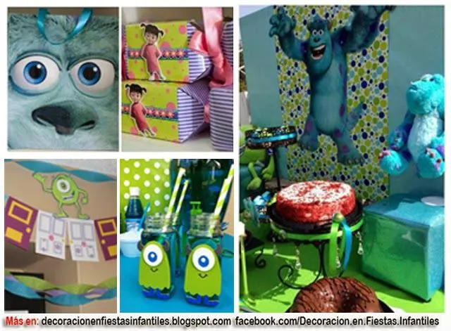 DECORACIÓN FIESTA MONSTER INC. : DECORACION EN FIESTAS INFANTILES