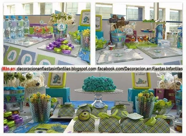 DECORACIÓN FIESTA MONSTER INC. : DECORACION EN FIESTAS INFANTILES