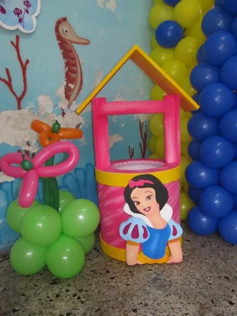 DECORACION FIESTA PRINCESA DISNEY BLANCA NIEVES | Decoracion ...