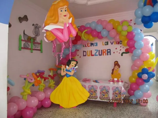 DECORACION FIESTA PRINCESAS DISNEY | Decoracion fiestas infantiles ...