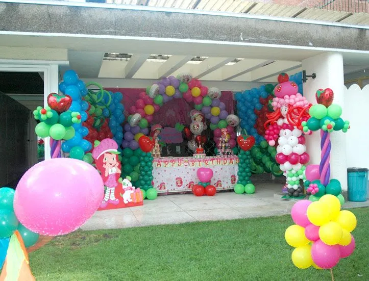 decoracion fiesta rosita fresita – Decoraciones Tematicas