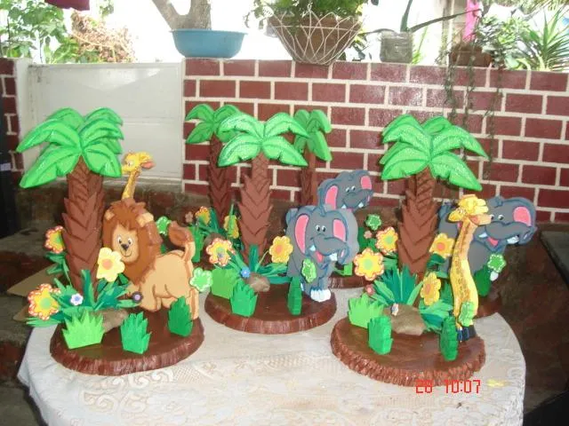 Decoración de fiesta safari bebé - Imagui