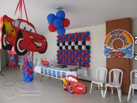 DECORACION FIESTA TEMATICA CARS - YouTube