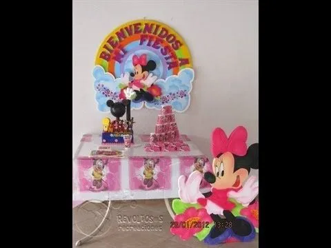 DECORACION FIESTA TEMATICA MINNIE MOUSE - YouTube