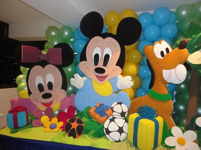 Decoración para eventos Mickey bebé - Imagui