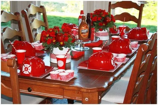 Decoración de Fiestas Infantiles de Bomberos - Firefighter ...