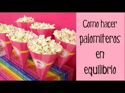 Decoración de fiestas infantiles: caja cucurucho de palomitas en ... Decoración de fiestas infantiles: caja cucurucho de palomitas en ...