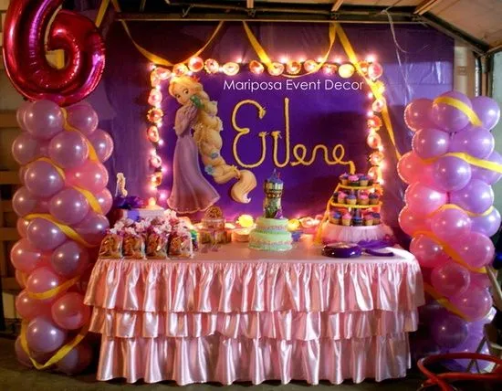 Decoración de Fiestas Infantiles de Enredados - Rapunzel - Tangled ...