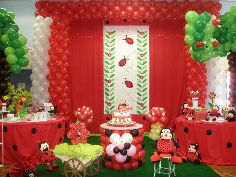 Decoración de Fiestas Infantiles de Mariquitas - Ladybug Party ...