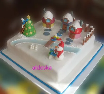 Adornos para tortas los pitufos - Imagui