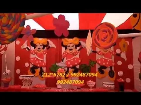 decoracion fiestas infantiles princesas, minnie, angri birsd ...