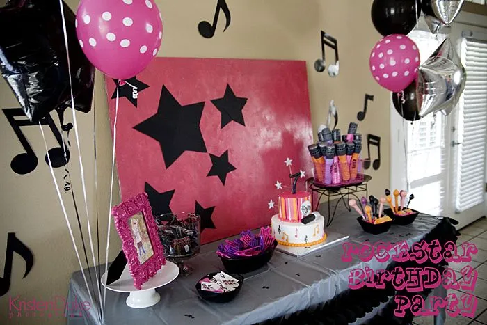 Decoración de Fiestas Infantiles de Rock Star | Arcos con Globos ... Decoración de Fiestas Infantiles de Rock Star | Arcos con Globos ...