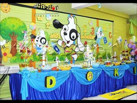 Decoracion de fiestas infantiles - YouTube