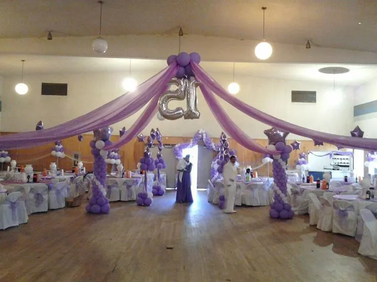 Decoracion De Fiestas Con Tul | Decoración Con Globos Y Telas ... Decoracion De Fiestas Con Tul | Decoración Con Globos Y Telas ...