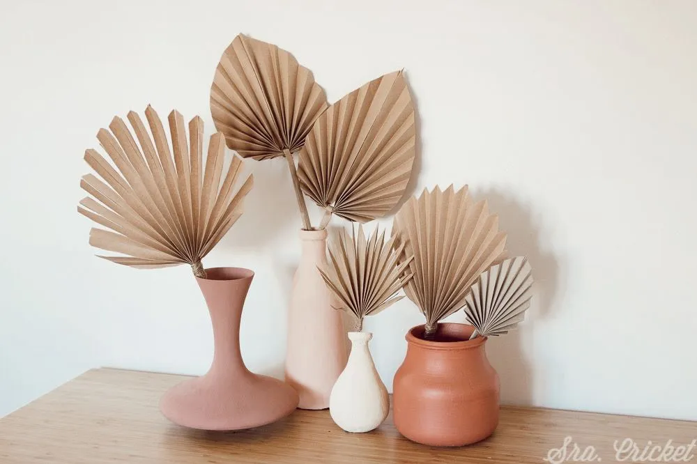 Decoración floral cómo hacer hojas de palma de papel Decoración floral cómo hacer hojas de palma de papel