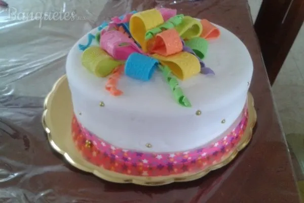 Pastel decorado con fondant - Imagui