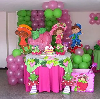 Decoración de fresita para fiestas infantiles - Imagui