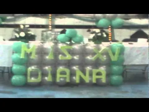 decoracion con globos 15 años en verde jade - YouTube decoracion con globos 15 años en verde jade - YouTube