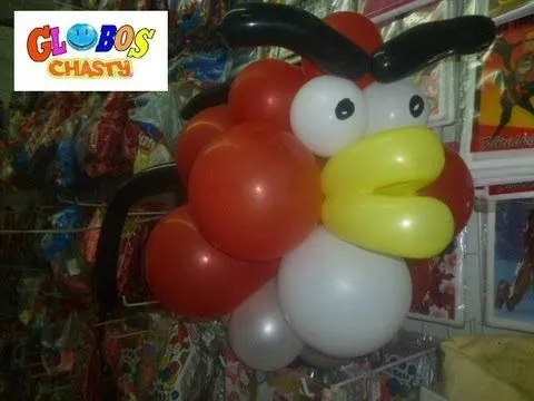 Decoración con globos de Angry Birds - Imagui