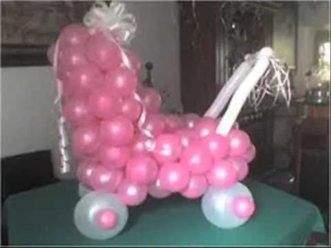 DECORACION CON GLOBOS PARA BABY SHOWER 3 - YouTube