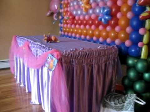 Decoracion Con Globos Backyardigans - YouTube