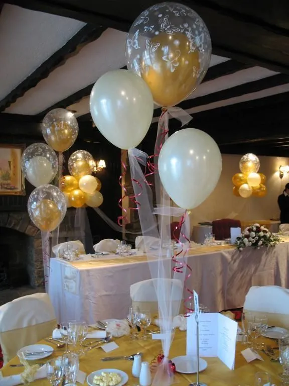 Decoración con globos para bautizo para niña - Imagui | Baptism ...