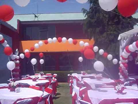 DECORACION CON GLOBOS BODA CIVIL EN EL CONTADERO CUAJIMALPA - YouTube