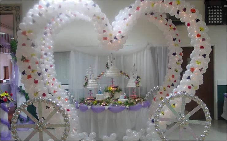 Decoración CON GLOBOS para bodas - Imagui