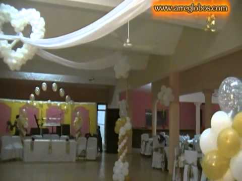 Decoracion con Globos para Boda - YouTube