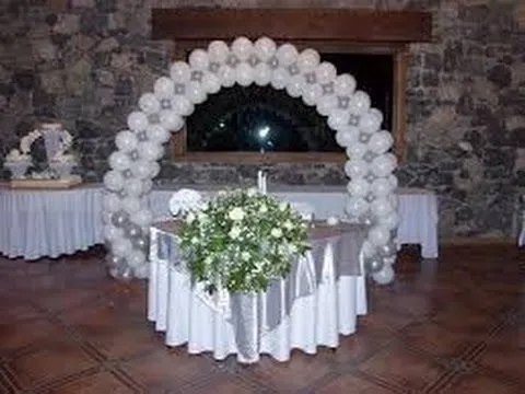 decoración de globos para bodas - YouTube