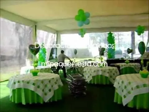 Decoración con globos de Campanita - YouTube