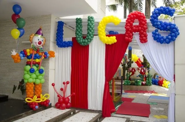 Decoración con globos | Circo | Pinterest