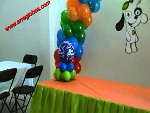 Decoracion con Globos Doky www.arreglobos.com - YouTube Decoracion con Globos Doky www.arreglobos.com - YouTube