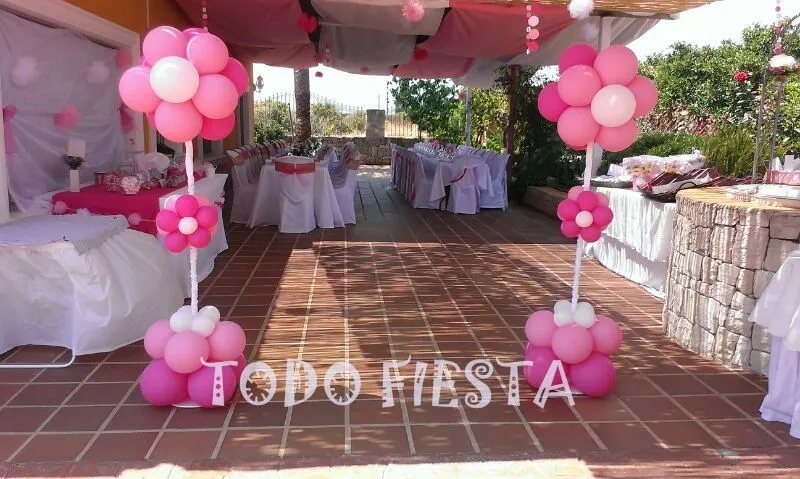 Decoración con globos de Todo Fiesta: DECORACION PARA 15 AÑOS