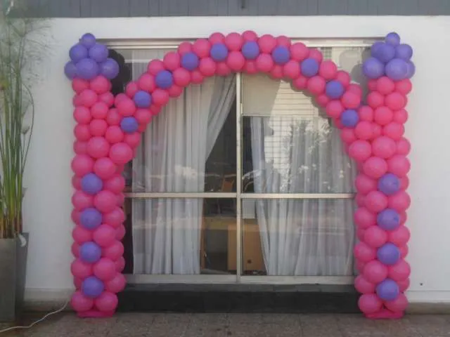 Arreglos de globos para fiesta de princesas - Imagui