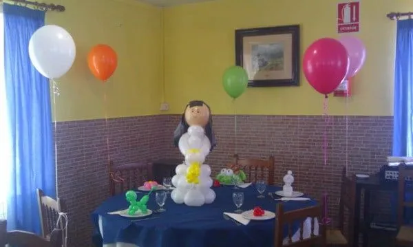 Decoración con Globos para Fiestas Infantiles. Salones y jardines ...
