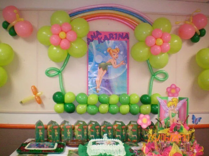 Decoración de Tinkerbell sencilla - Imagui