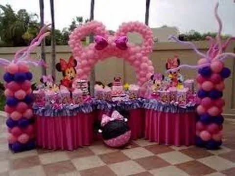 DECORACIÓN CON GLOBOS PARA FIESTAS INFANTILES - YouTube