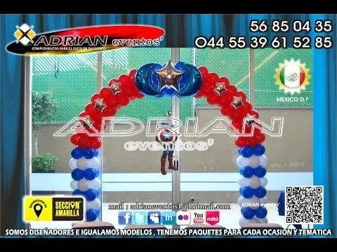 DECORACION CON GLOBOS PARA FIESTAS INFANTILES - YouTube DECORACION CON GLOBOS PARA FIESTAS INFANTILES - YouTube