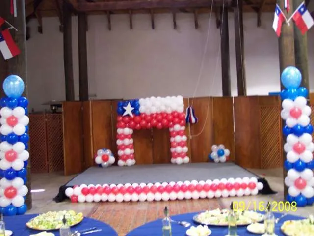 Decoración con globos fiestas patrias consultenos - Providencia ...