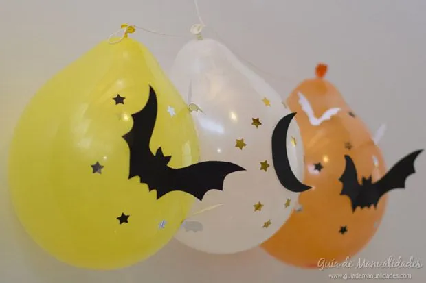 Decoración con globos para halloween - Guía de MANUALIDADES