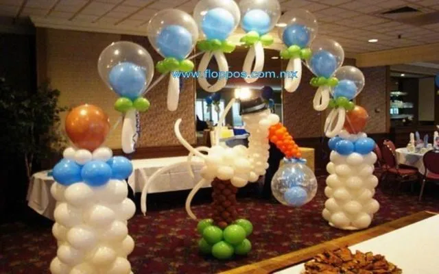 Decoración con globos latex (Baby Shower) ~ Frases de cumpleaños