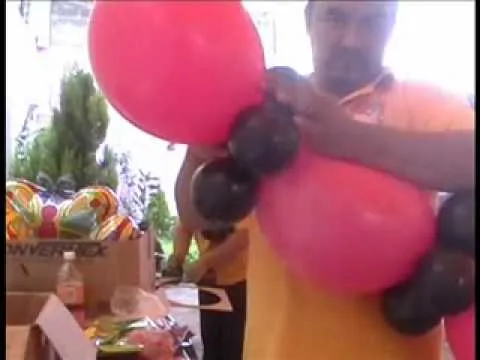 DECORACION CON GLOBOS ( LLENO DE MARIPOSAS ) - YouTube