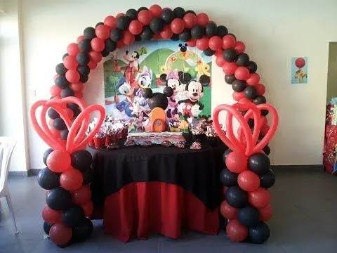Decoracion cumpleaños Mickey Mouse - YouTube Decoracion cumpleaños Mickey Mouse - YouTube