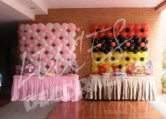 Luces: Decoración con globos