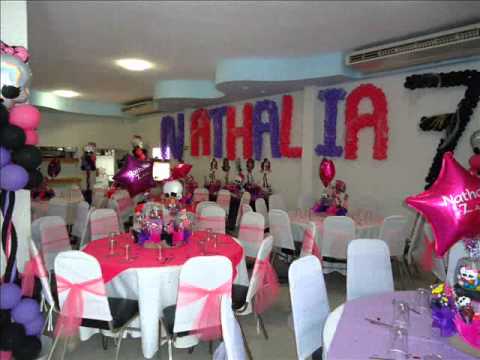 DECORACION CON GLOBOS MONSTER HIGTH - YouTube