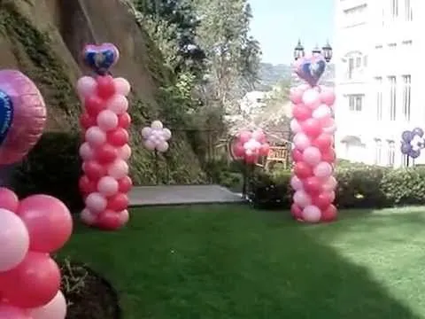 Decoración con Globos Princesas - YouTube