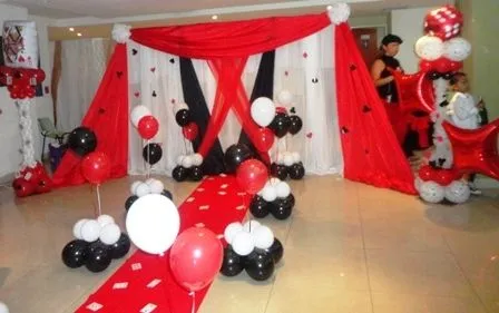 Decoración Globos, Telas, Mesa Fantasia, 15 Años, Bodas - Guarenas ...