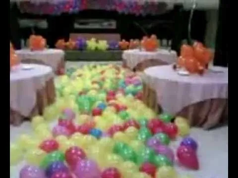 DECORACION CON GLOBOS - YouTube