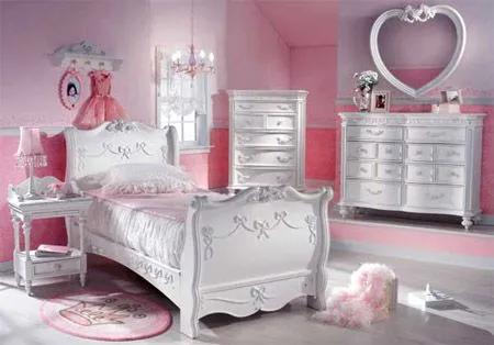 Decoración Habitación para niña de princesa